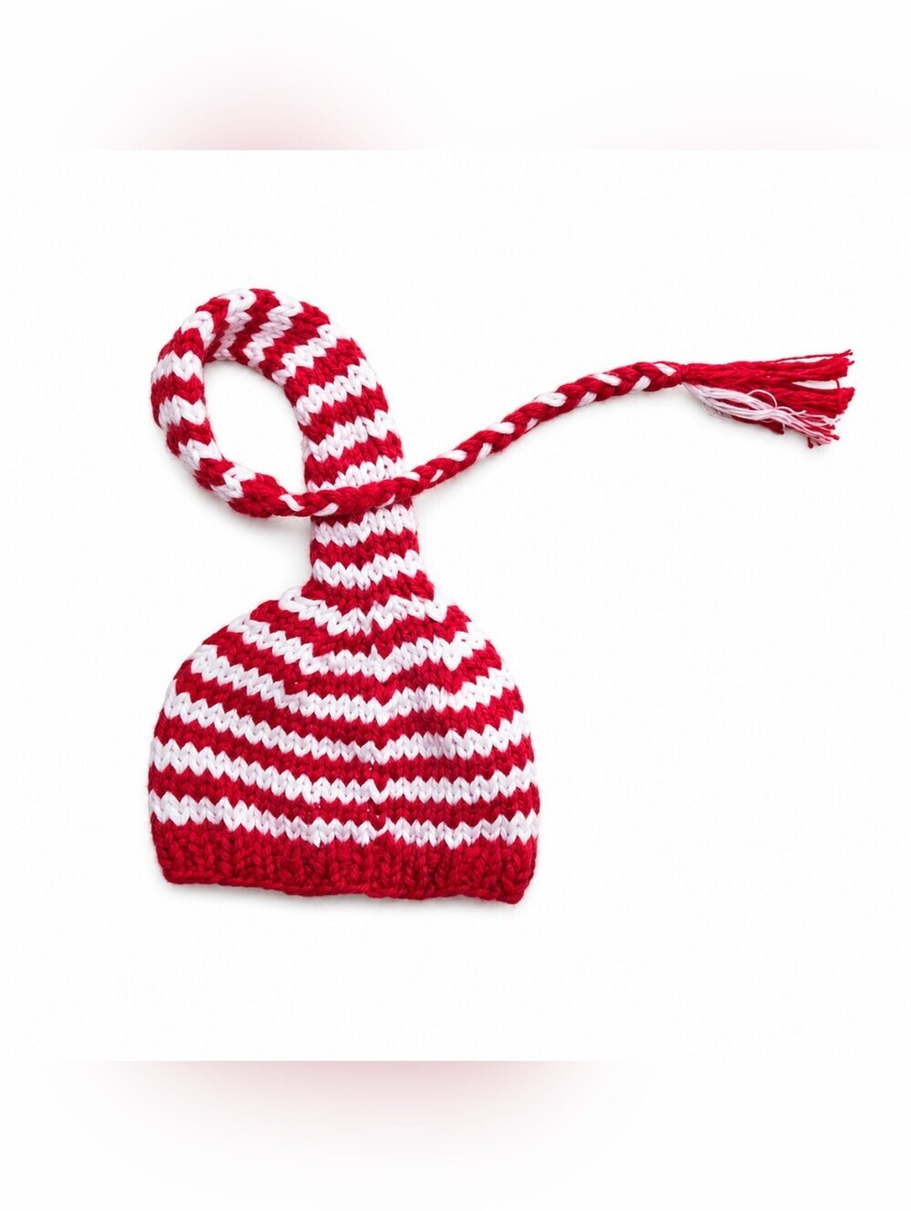The Blueberry Hill Red And White Candy Cane Stripe Hat